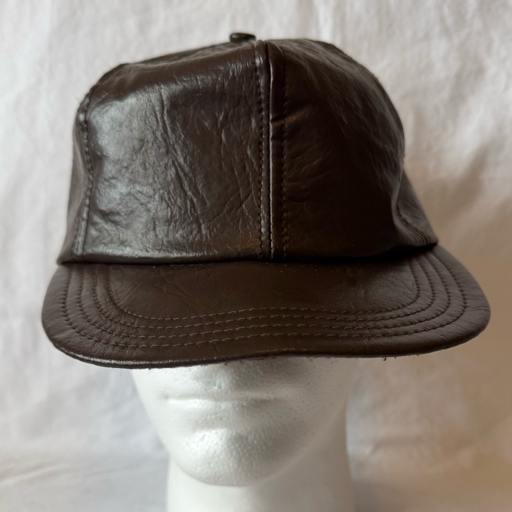 Old school brown water repellent hunting hat. Elmer Fudd style!